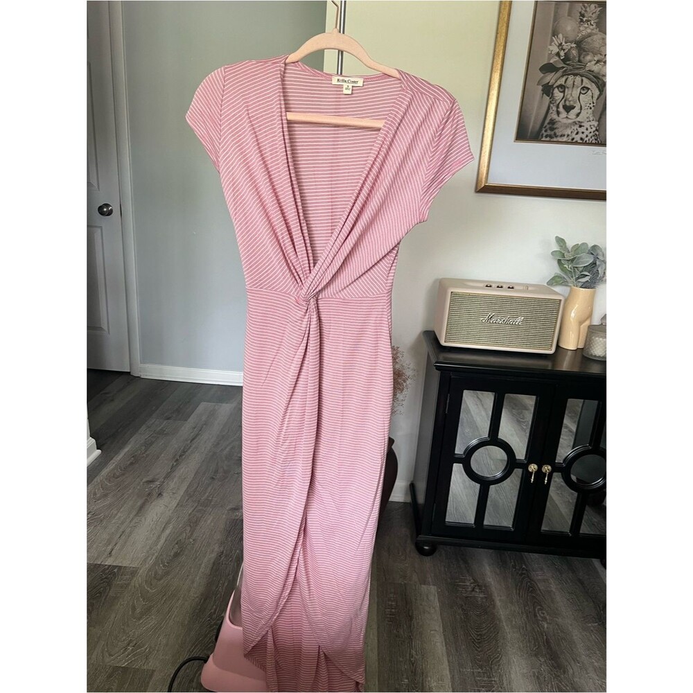 Rolla Coster Striped Knot-Front Dress